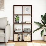 Kamerscherm / Boekenkast 69,5X29X137,5 Cm Hout Bruin Eikenkleur