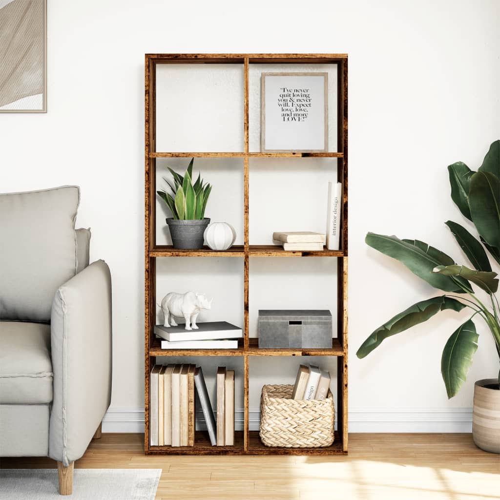 Kamerscherm / Boekenkast 69,5X29X137,5 Cm Hout Kleur Oud Hout