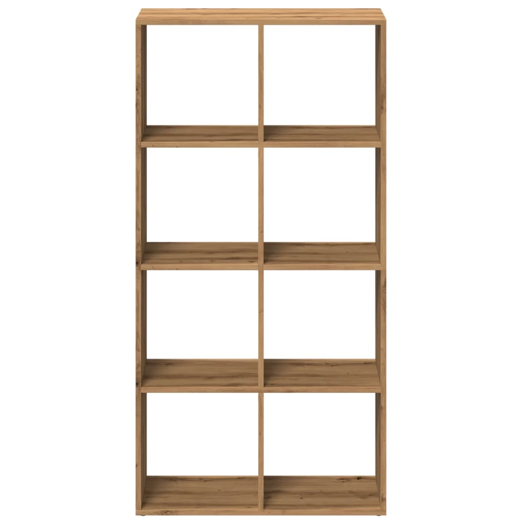 Kamerscherm / Boekenkast 69,5X29X137,5 Cm Hout Artisanaal Eiken Artisanaal Eikenkleurig