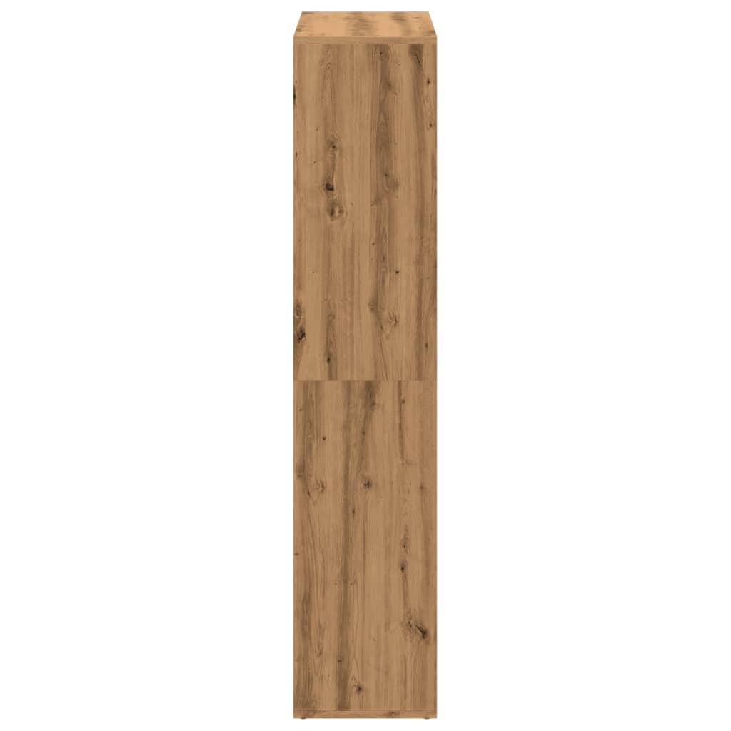 Kamerscherm / Boekenkast 69,5X29X137,5 Cm Hout Artisanaal Eiken Artisanaal Eikenkleurig