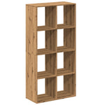 Kamerscherm / Boekenkast 69,5X29X137,5 Cm Hout Artisanaal Eiken Artisanaal Eikenkleurig