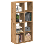 Kamerscherm / Boekenkast 69,5X29X137,5 Cm Hout Artisanaal Eiken Artisanaal Eikenkleurig