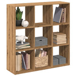 Kamerscherm / Boekenkast 69,5X29X137,5 Cm Hout Artisanaal Eiken Artisanaal Eikenkleurig
