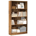 Boekenkast 80X24X Bewerkt Hout Kleurig Oud Hout