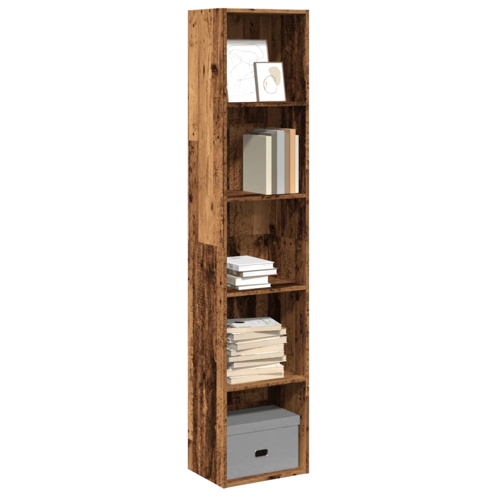 Boekenkast 80X30X Bewerkt Hout Kleurig Oud Hout