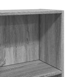 Boekenkast 80X30X Bewerkt Hout Eikenkleurig Grijs Sonoma