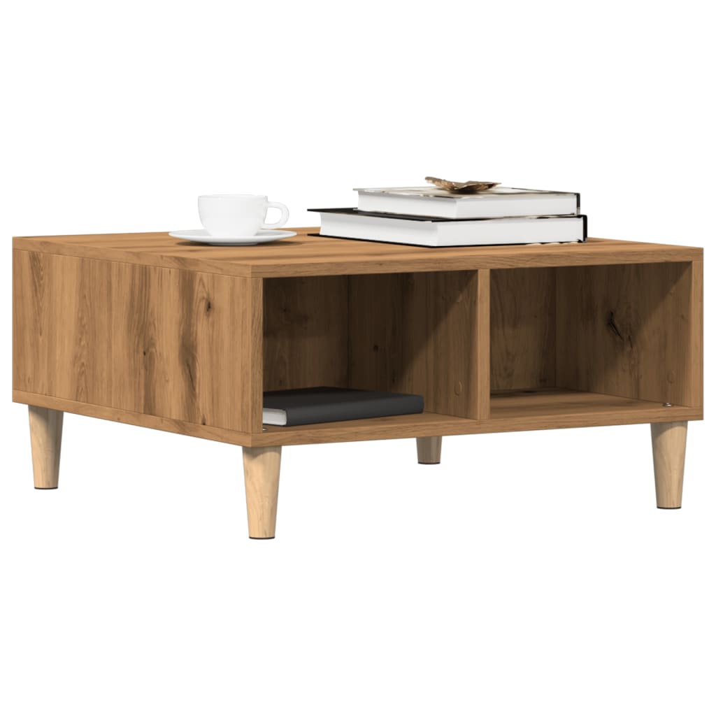 Salontafel 60X60X30 Cm Bewerkt Hout