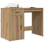 Bureau 100X49X75 Cm Bewerkt Hout Eikenkleurig