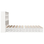 Bed Met Boekenkast Zonder Matras Massief Hout