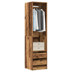 Kledingkast Bewerkt Hout Oud Hout