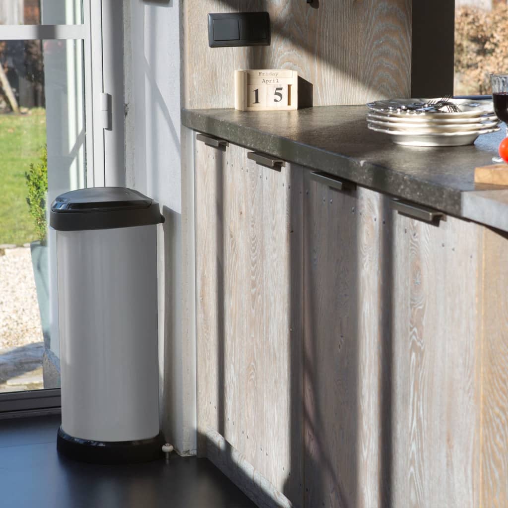 Curver Pedaalemmer Deco Ovaal Zilverkleurig