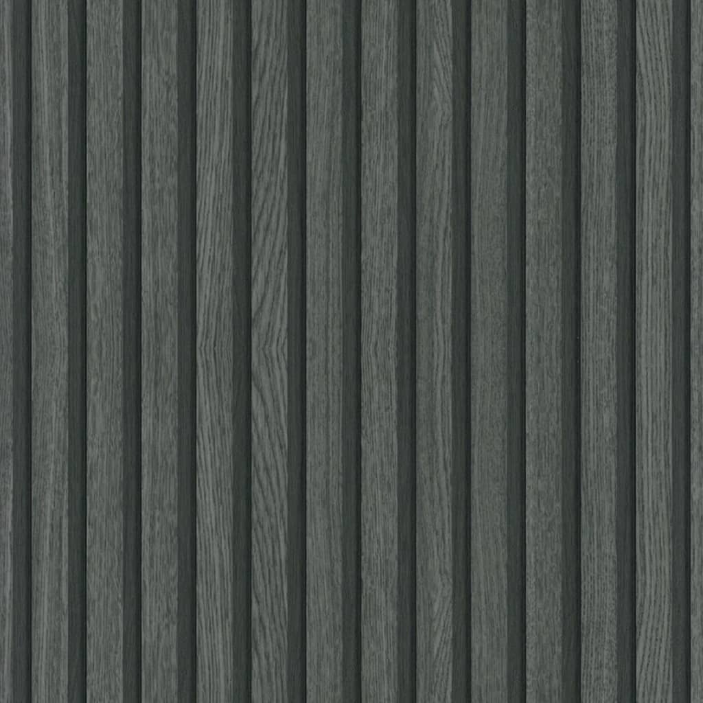 Noordwand Behang Botanica Wooden Slats Zwart En