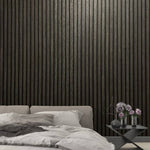 Noordwand Behang Botanica Wooden Slats Zwart En