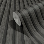 Noordwand Behang Botanica Wooden Slats Zwart En