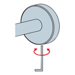 Kleine Wolke Handdoekstang Apollo Aluminium