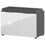 Germania Schoenenbank Gw-Rimini 75X40X48 Cm Grafietkleurig En Wit