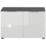 Germania Schoenenbank Gw-Rimini 75X40X48 Cm Grafietkleurig En Wit