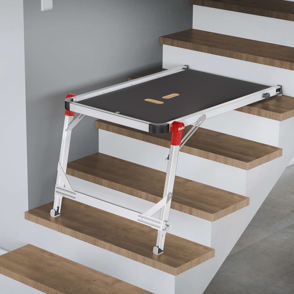 Hailo Trapplatform Tp1 Aluminium Wit