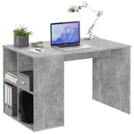 Fmd Bureau Met Zijschappen 117X73X75 Cm Betonkleurig