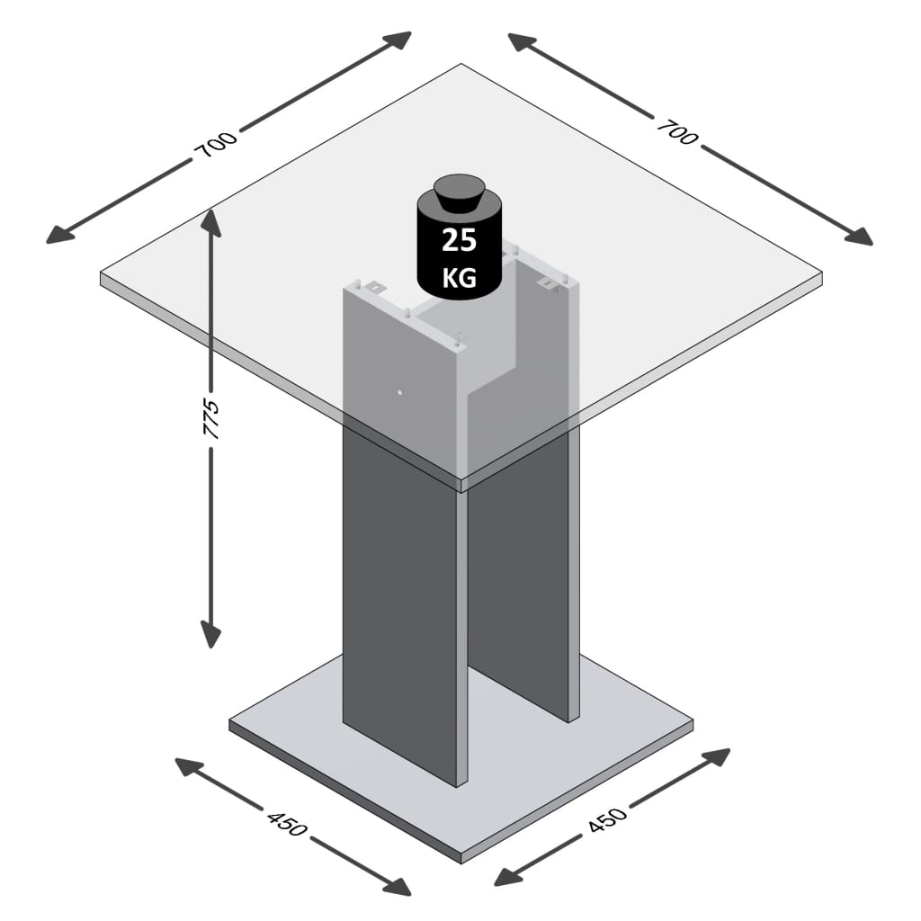 Fmd Eettafel 70 Cm