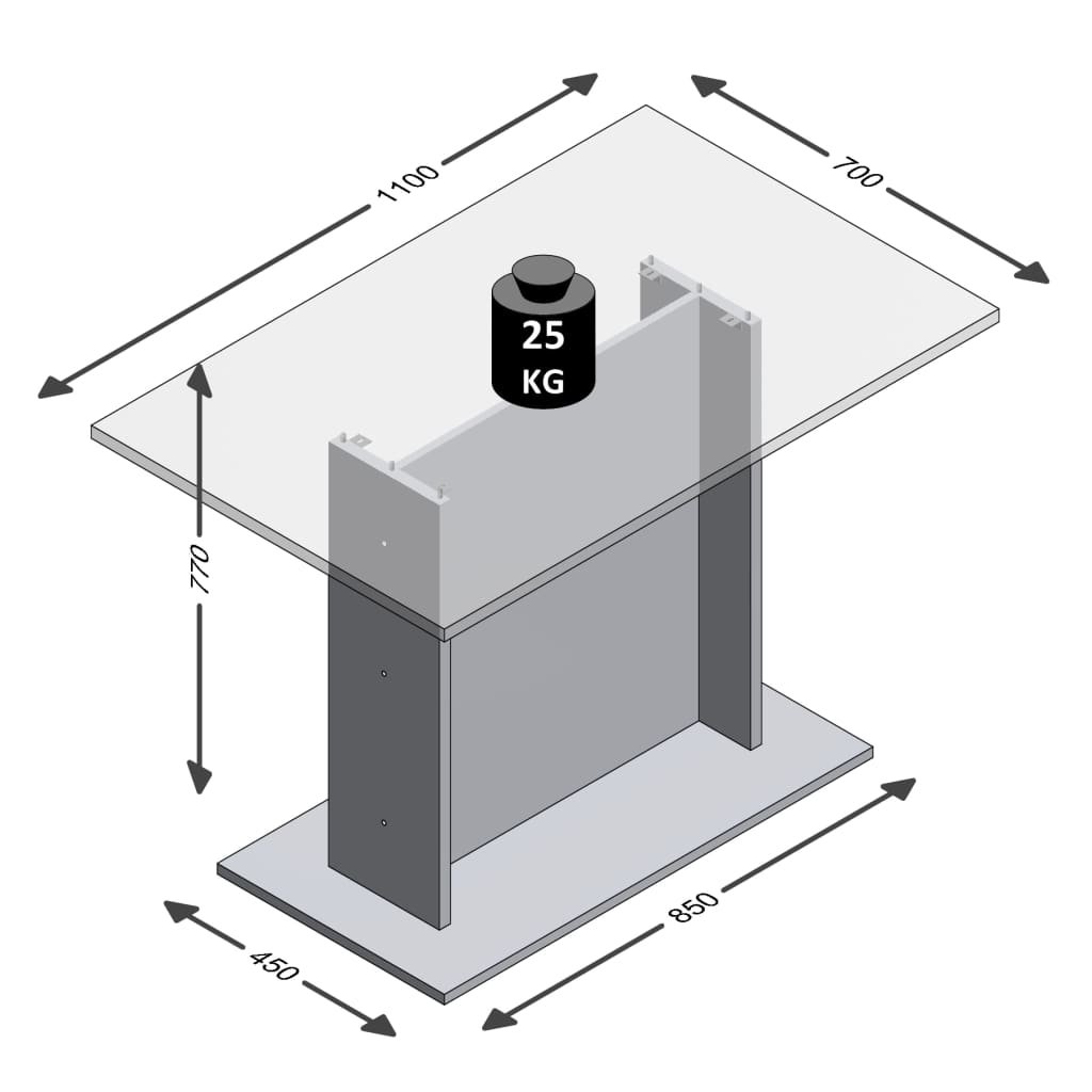 Fmd Eettafel 110 Cm