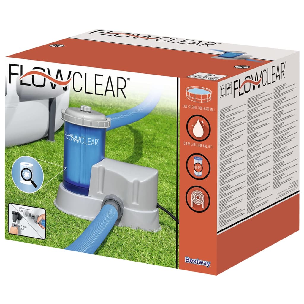 Bestway Patroonfilterpomp Flowclear Transparant