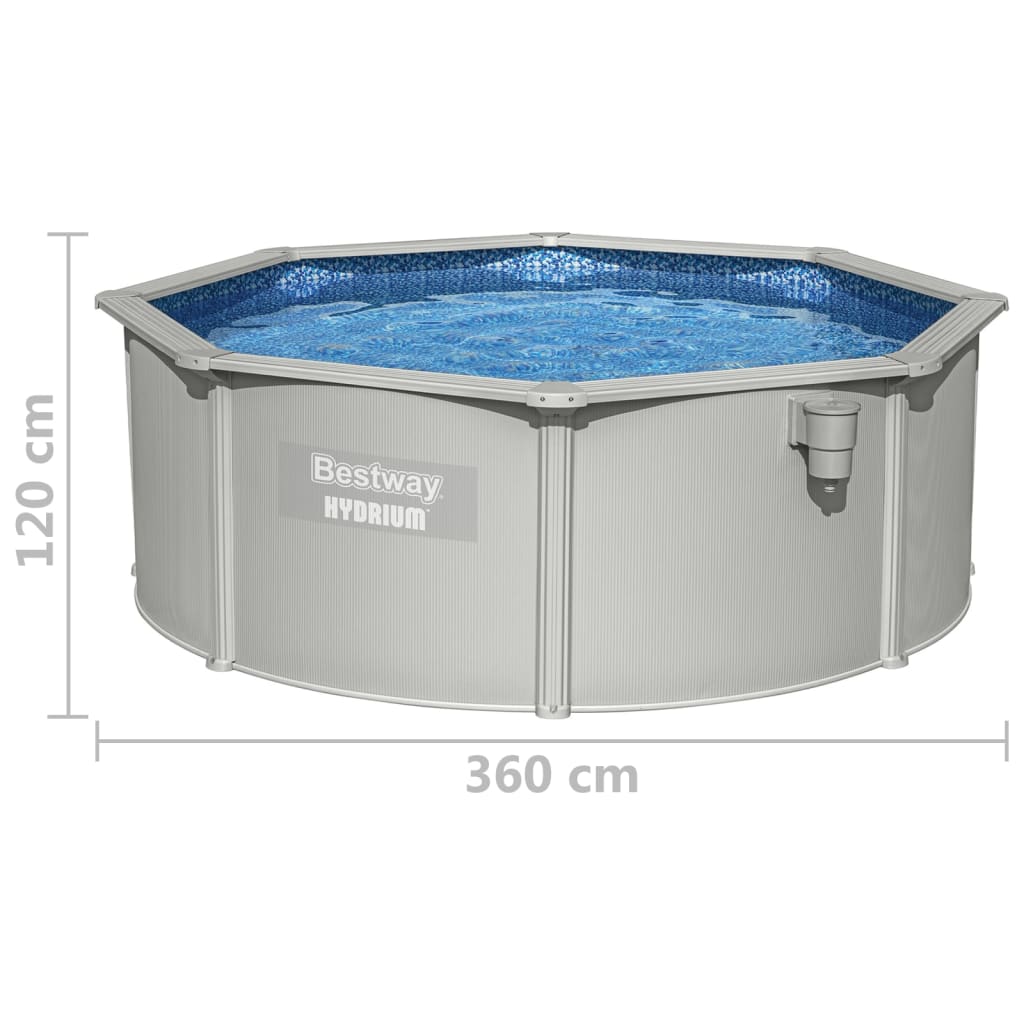 Bestway Framezwembad Hydrium Bovengronds Rond 360X120 Cm