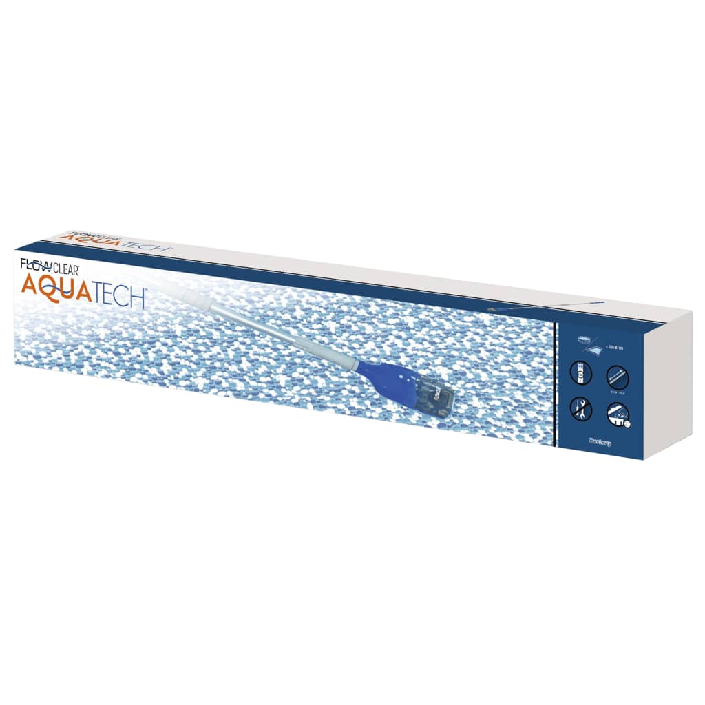 Bestway Zwembadstofzuiger Flowclear Aquatech Draadloos Wit En Blauw