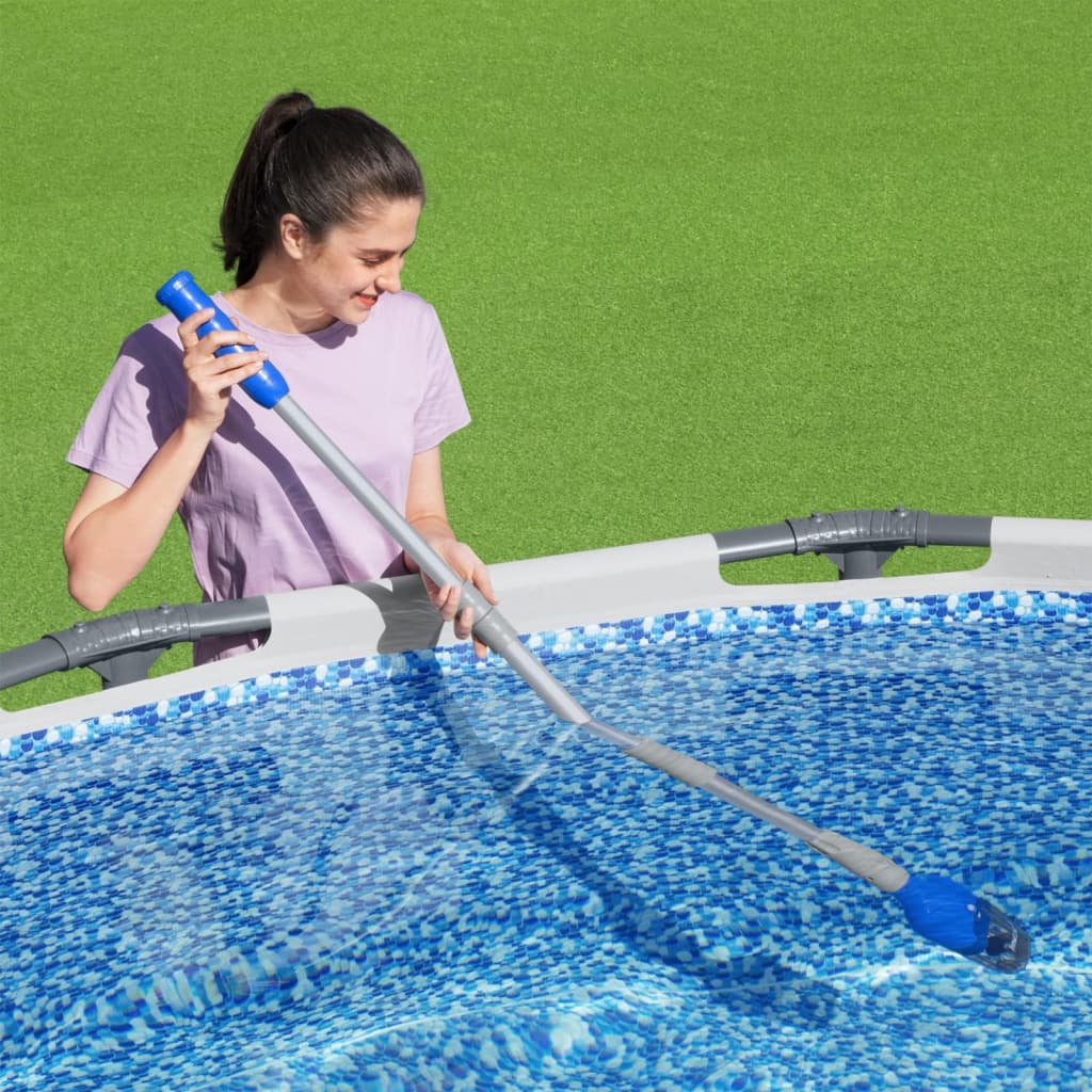 Bestway Zwembadstofzuiger Flowclear Aquatech Draadloos Wit En Blauw