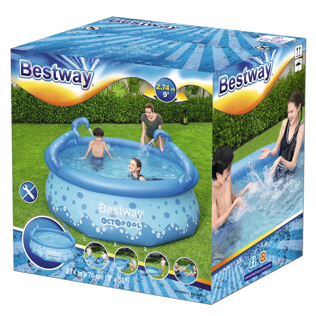 Bestway Easy Set Zwembad Octopool 274X76 Cm Wit