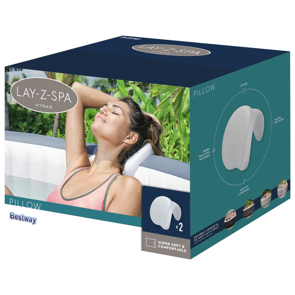 Bestway Kussen Lay-Z-Spa 25X19,5X17,5 Cm Roze