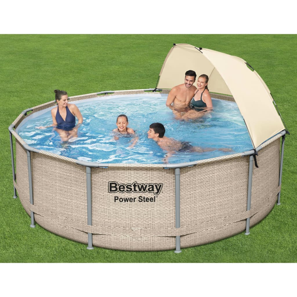 Bestway Zwembadset Power Steel Met Luifel 396X107 Cm