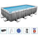 Bestway Zwembadset Power Steel Rechthoekig
