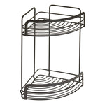 Metaltex Doucherek Hoek 2-Laags Zwart