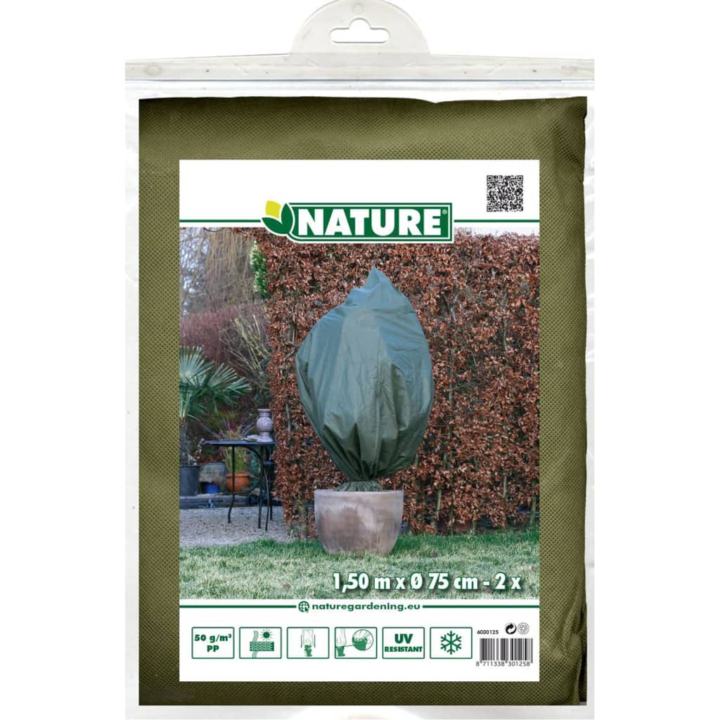 Nature Wintervliesdoekhoezen 2 St 50 G/M² Groen