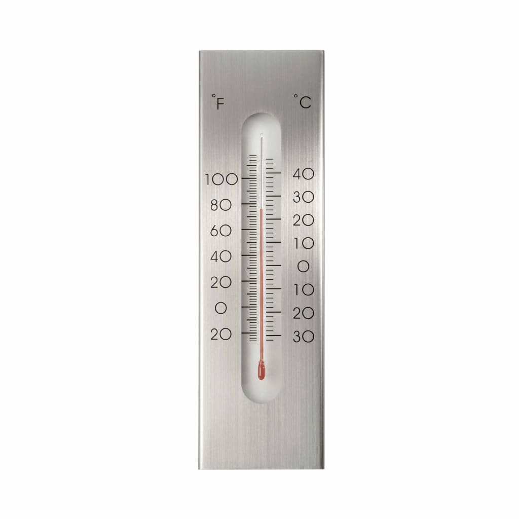 Nature Wandthermometer 7X1X23 Cm Aluminium