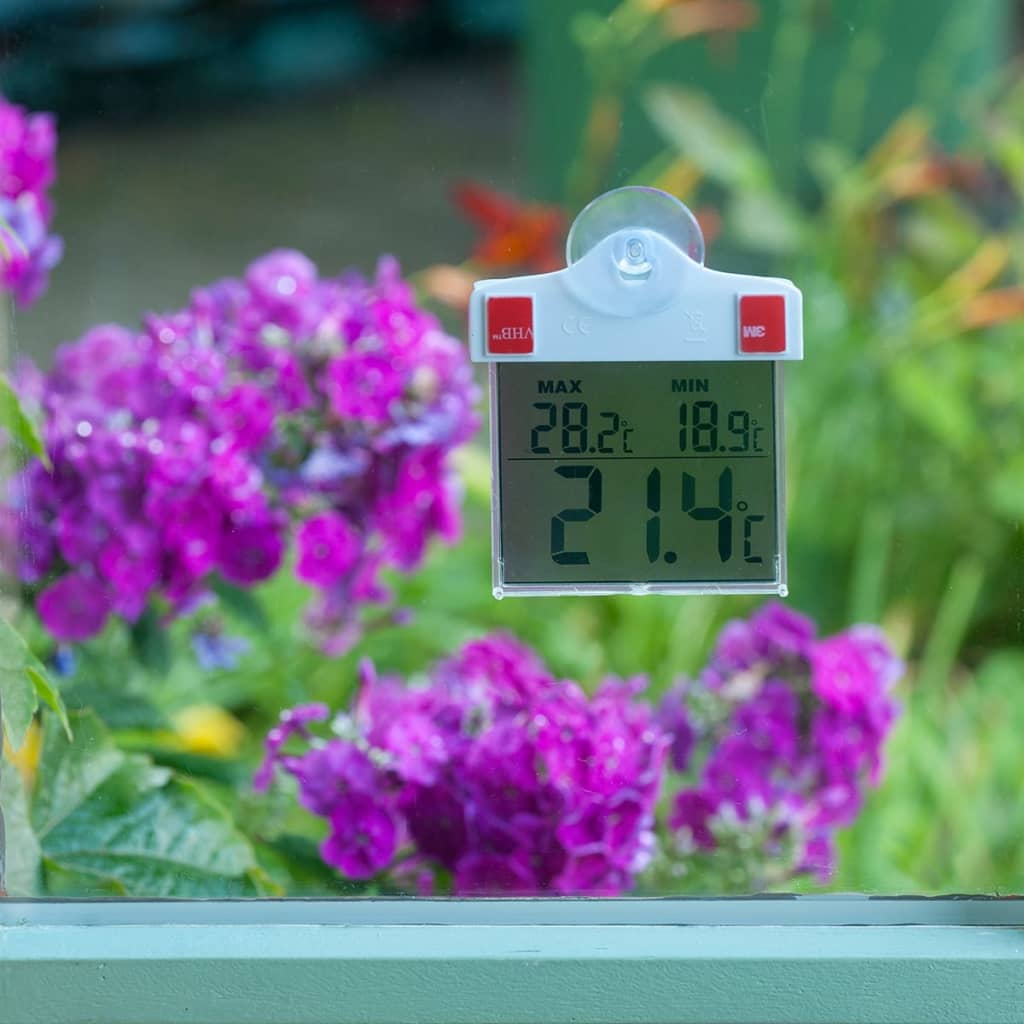 Nature Raamthermometer Digitaal 13X10X3 Cm 6080078