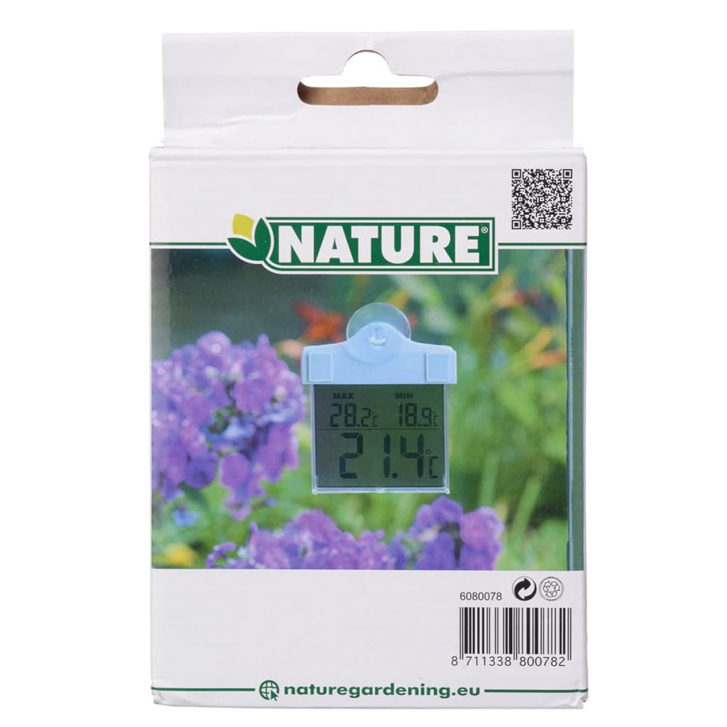 Nature Raamthermometer Digitaal 13X10X3 Cm 6080078