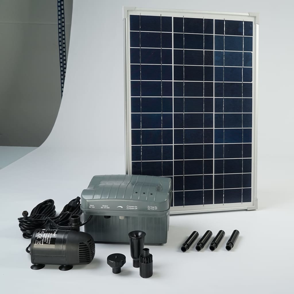 Ubbink Solarmax 1000 Set Met Zonnepaneel, Pomp En Batterij 1351182