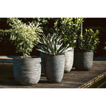 Capi Bloempot Nature Rib Elegant Laag Kofz782 Antraciet