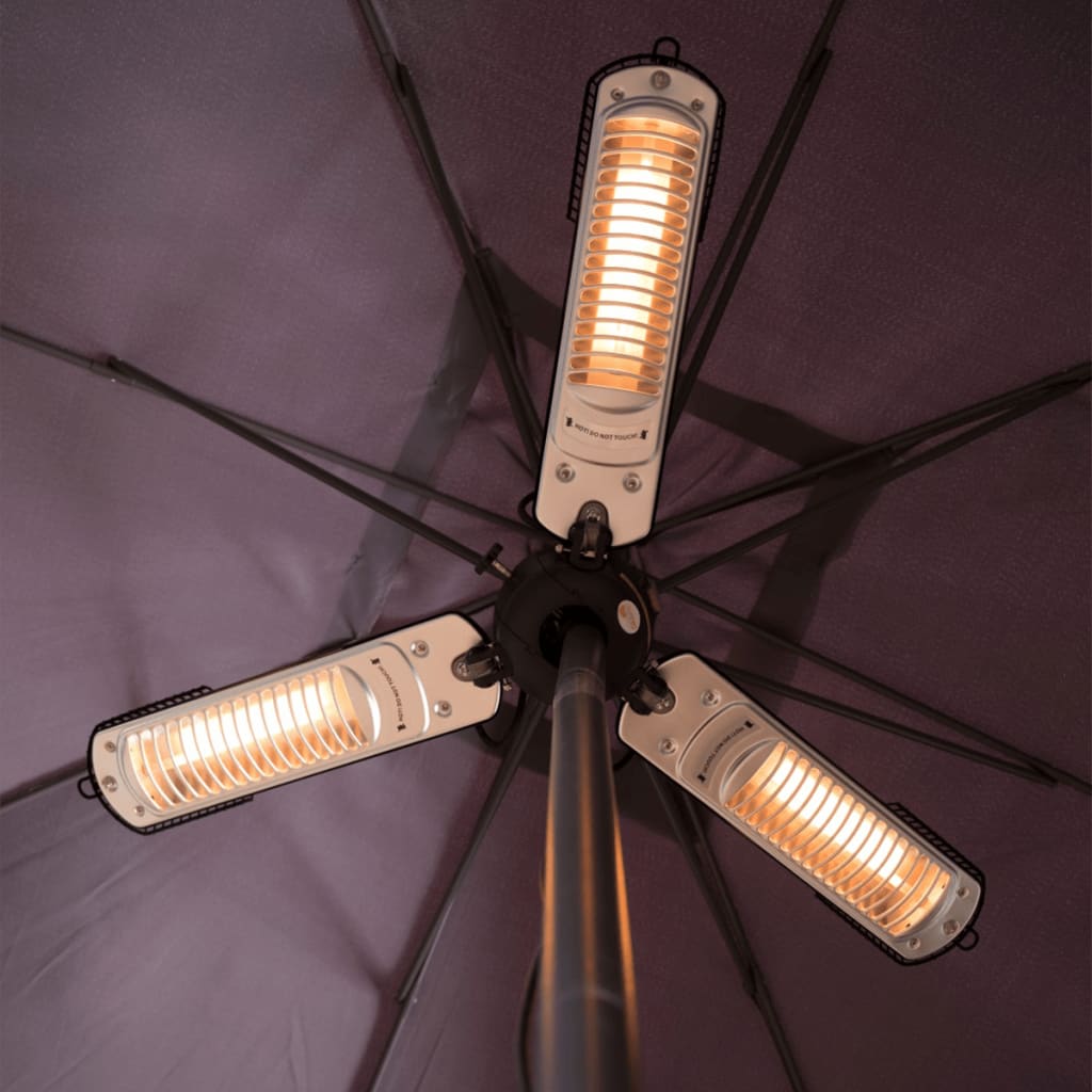 Sunred Parasolverwarming 2000 W Halogeen Zwart En Zilver Ph10