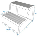 Proplus Trapje Voor Caravan (Zwart)