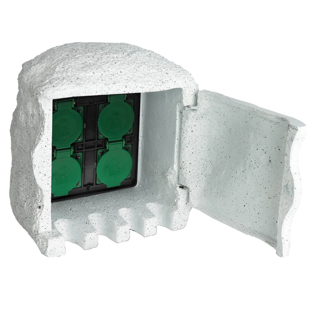Tuinstopcontact 4 Ingangen Waterproof Resin