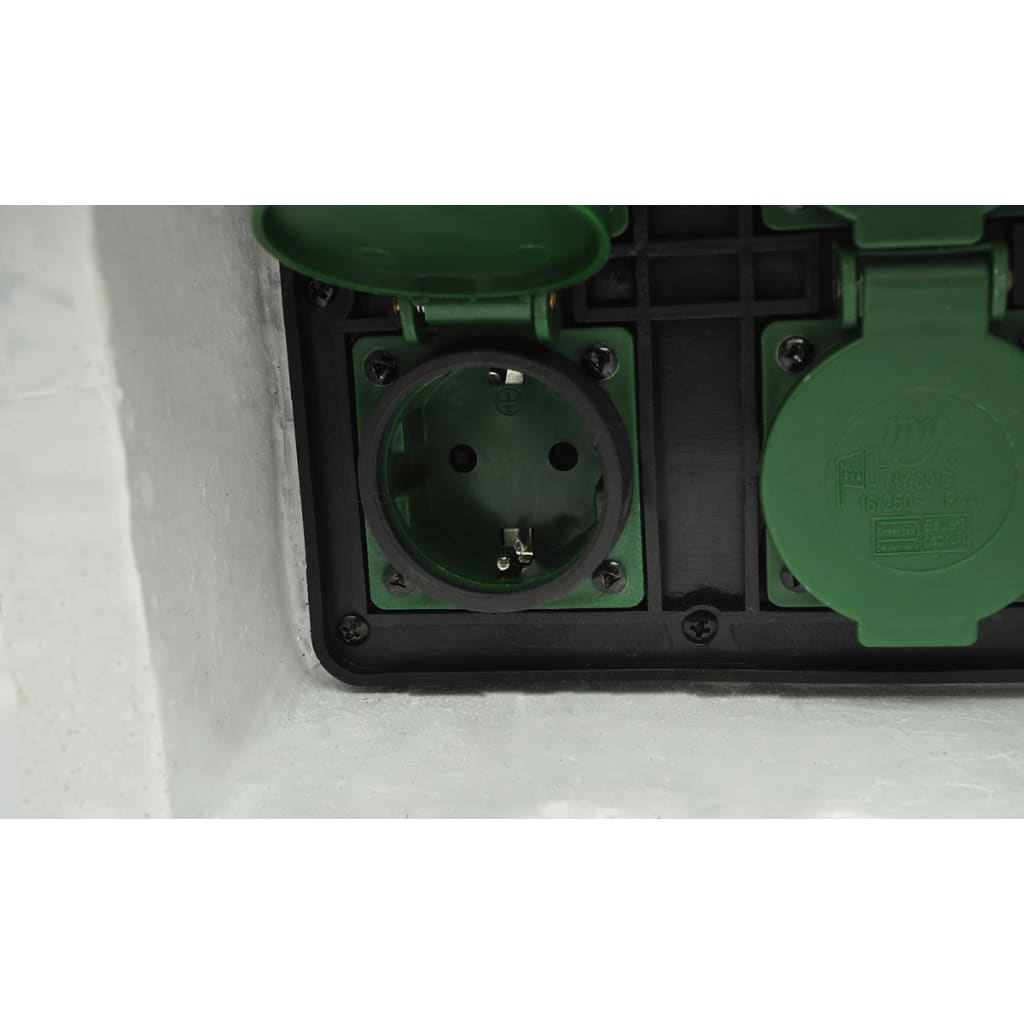 Tuinstopcontact 4 Ingangen Waterproof Resin