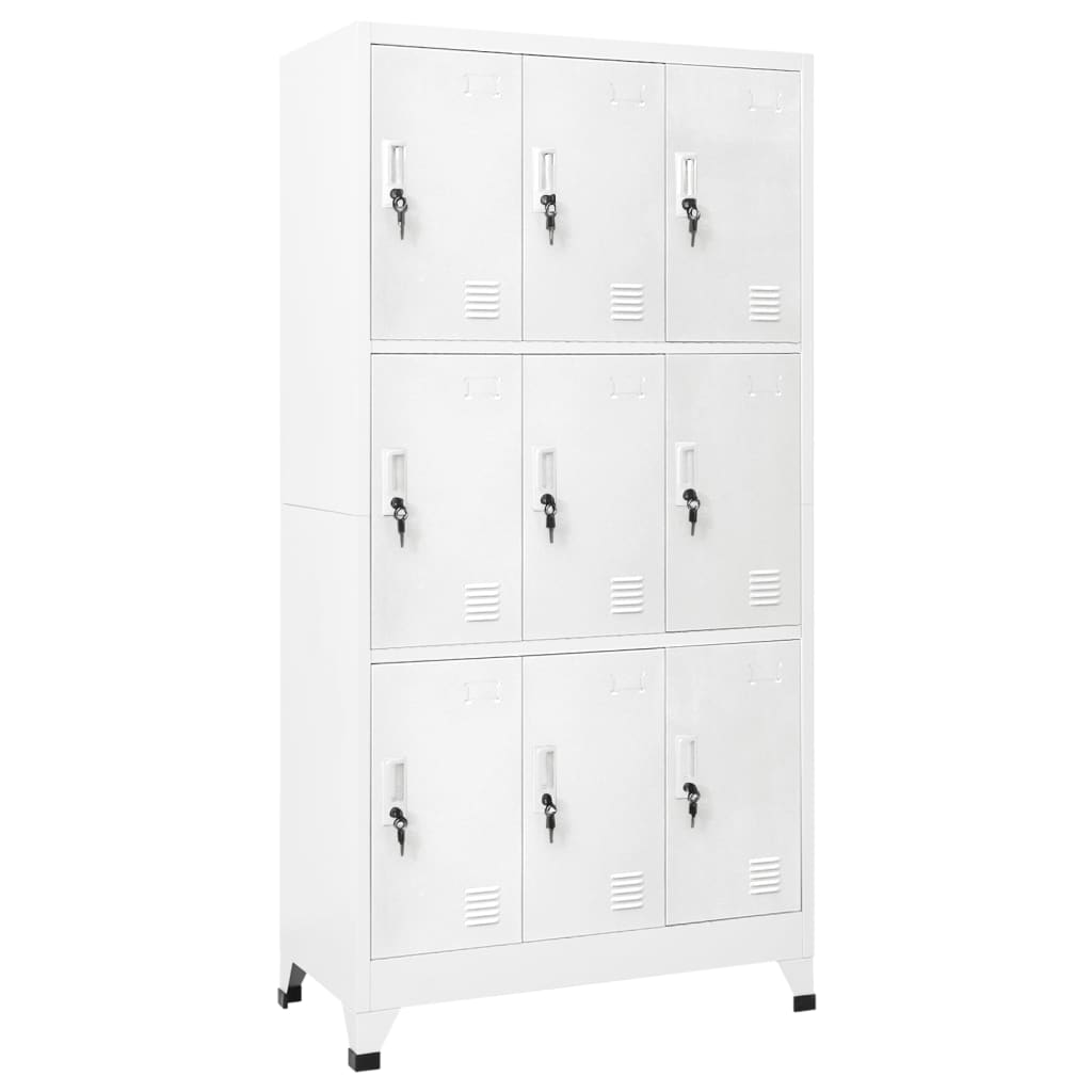 Lockerkast Met 9 Vakken 90X45X180 Cm Staal