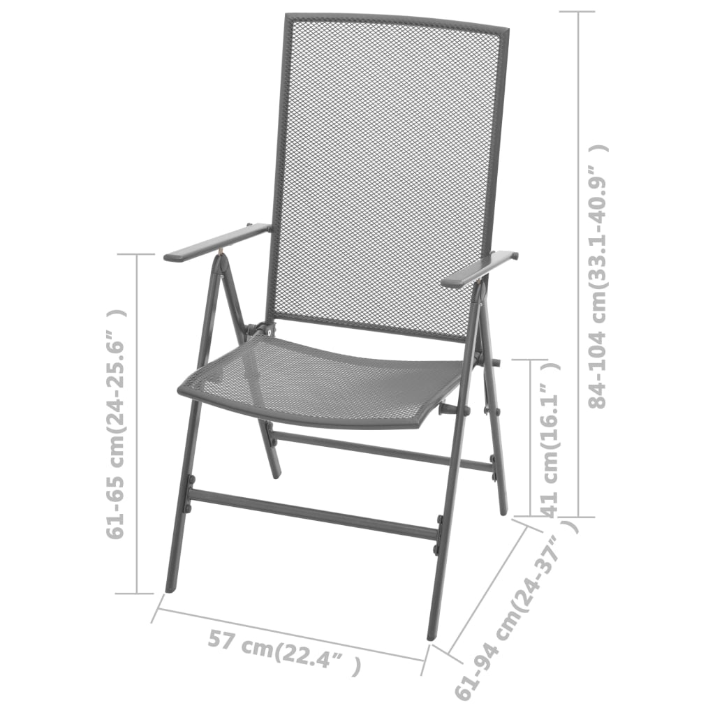 Tuinstoelen Stapelbaar Staal