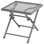 Ligbedden 2 St Met Tafel Staal Antraciet