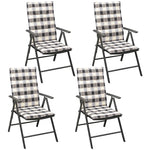 -Delige Tuinset Met Kussens Aluminium Zwart