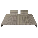 5-Delige Loungeset Met Kussens Poly Rattan Grijs
