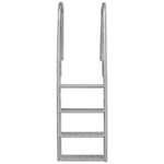 Dok/Zwembadladder Met 4 Treden Aluminium 167 Cm
